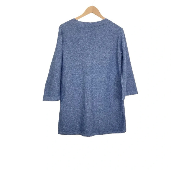 J. Jill Blue 3/4 Sleeve Pullover Sweater XS - Picture 4 of 7